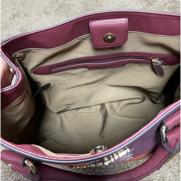 EMMA & SOPHIA PRINTED SAFFIANO LEATHER ELIZABETH TOTE. BRAND NEW. - Picture 6 of 9